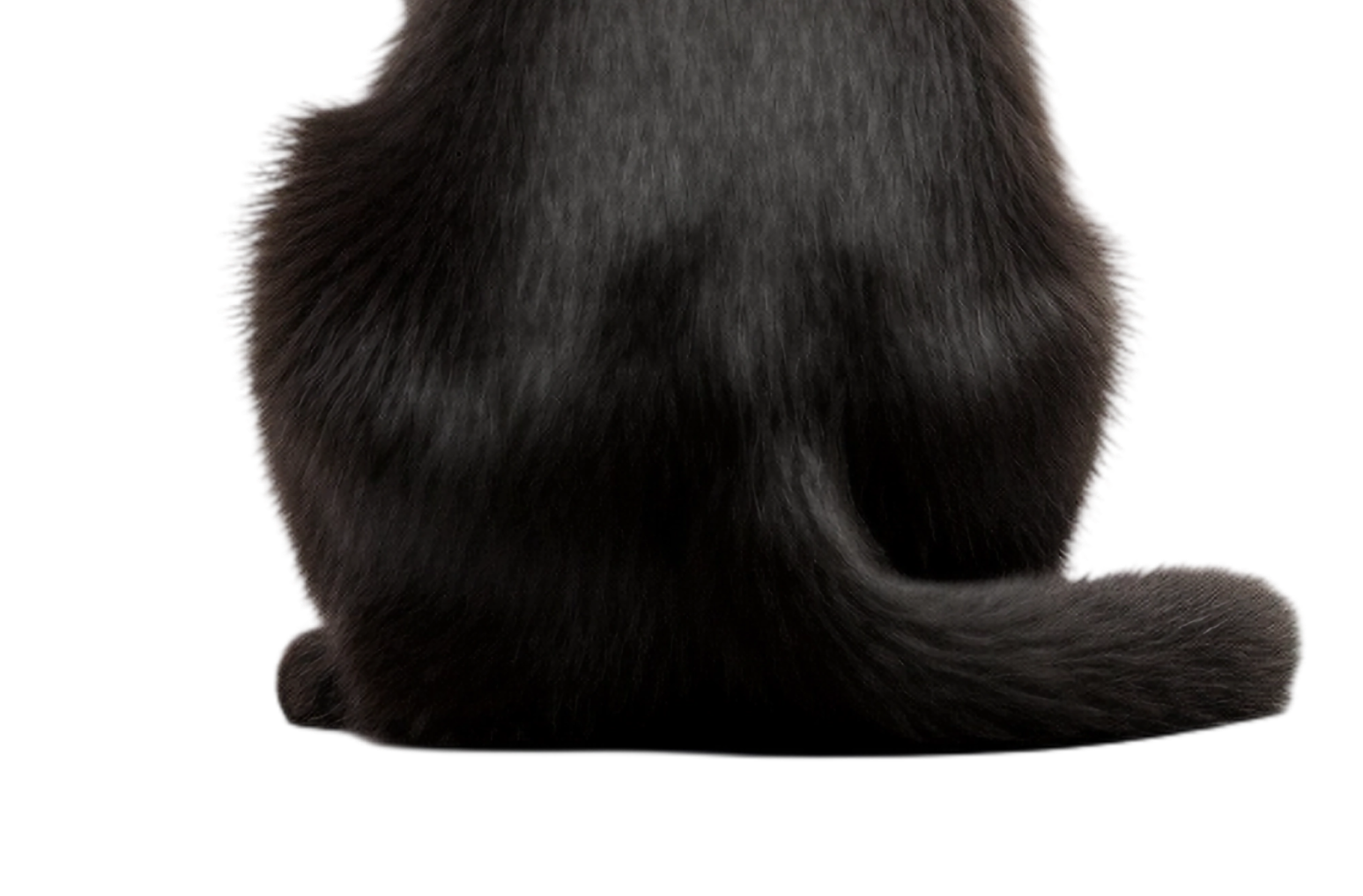 Kleo cat from behind